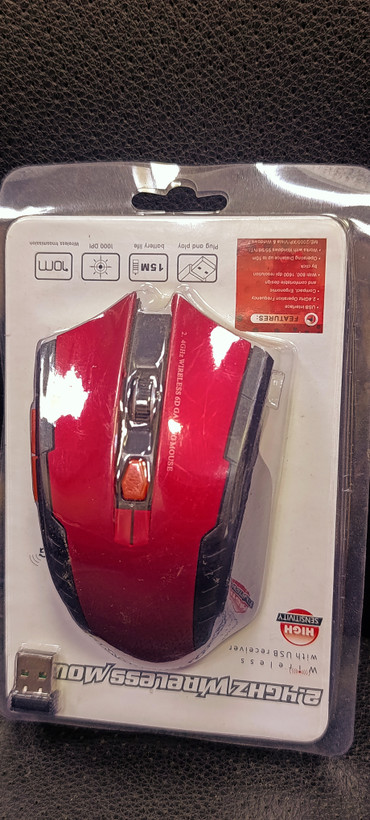 موس بیسیم 2.4 گیگاهرتز باتریخور با گیرنده USB و طراحی کممصرف