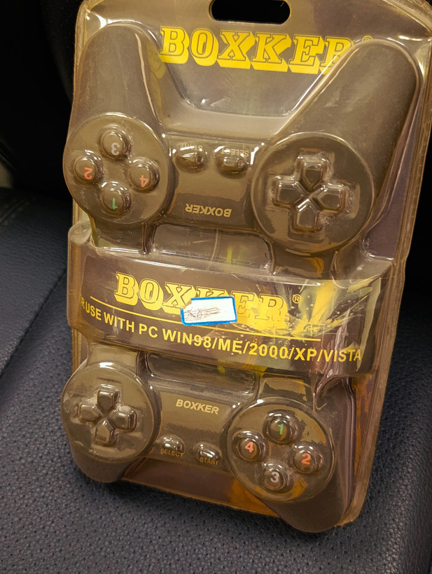 دسته بازی دوبل باسیم Boxker مدل USB-8838 مخصوص کامپیوتر