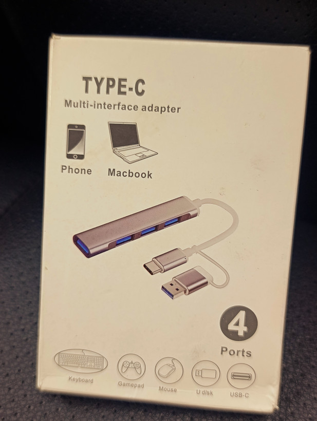 هاب USB چهار پورت Type-C Multi-Interface Adapter با رابط دوگانه USB-C و USB-A