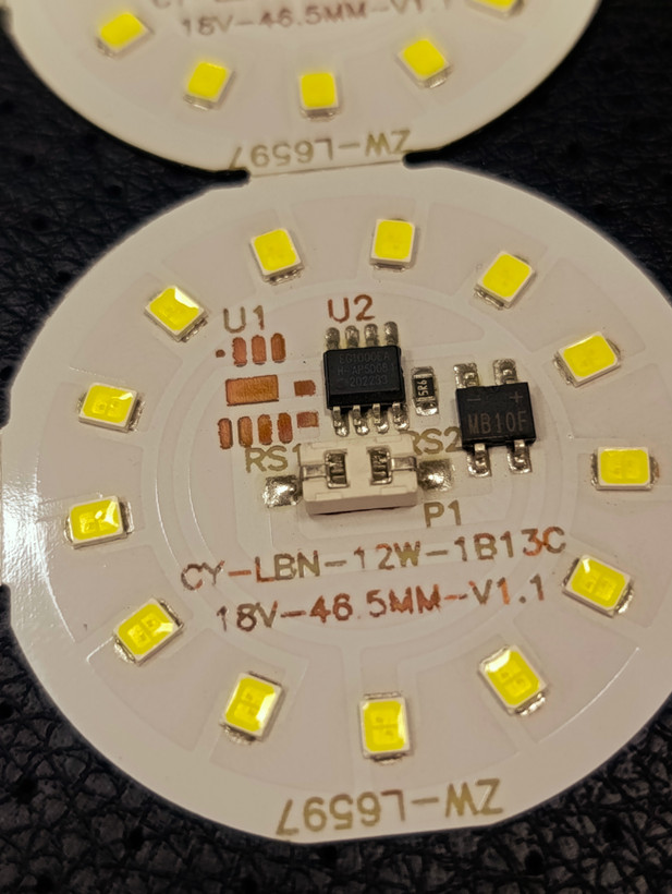 ماژول LED DOB گرد 12 وات SMD 2835 مدل CY-LBN-12W-1B13C-18V قطر 46.5 میلیمتر