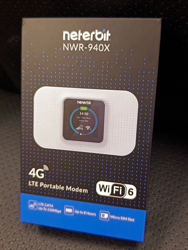 مودم همراه Neterbit NWR-940X 4G LTE Wi-Fi 6 با باتری 3000mAh استوک در حد آکبند