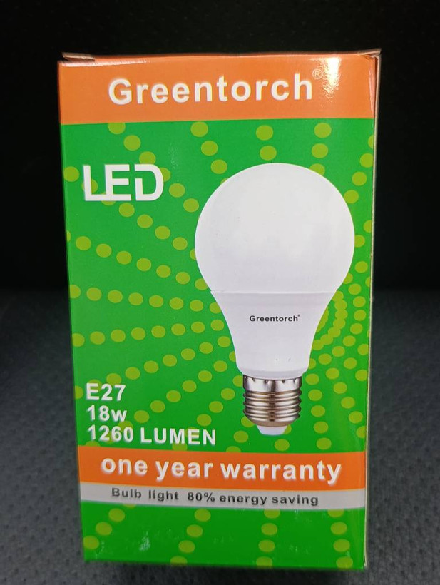 لامپ LED گرینتورچ 18 وات پایه E27 نور 8000K