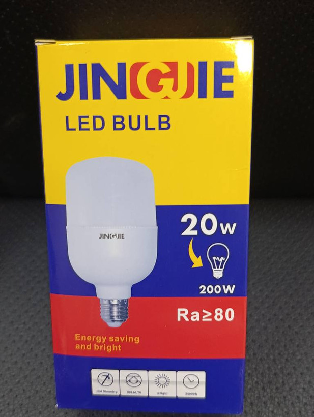لامپ LED جینگجی 20 وات پایه E27 نور مهتابی 6500K