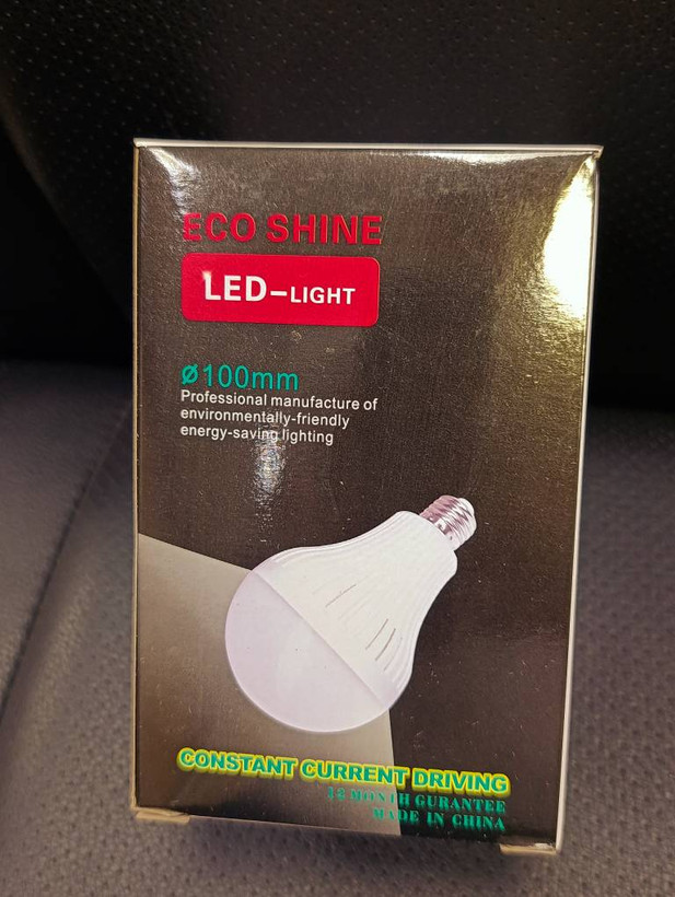 لامپ LED اکو شاین 20 وات قطر 100 میلیمتر پایه E27