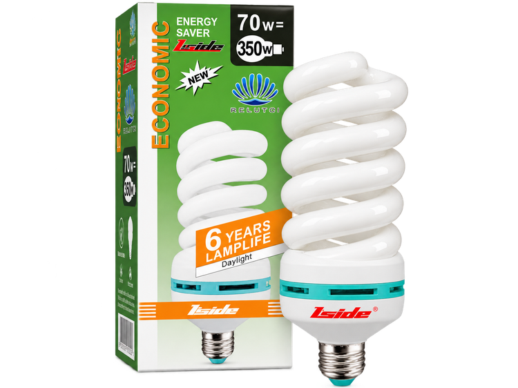 لامپ کممصرف RELUTCI مهتابی مدل Iside 70 وات Daylight پایه E27