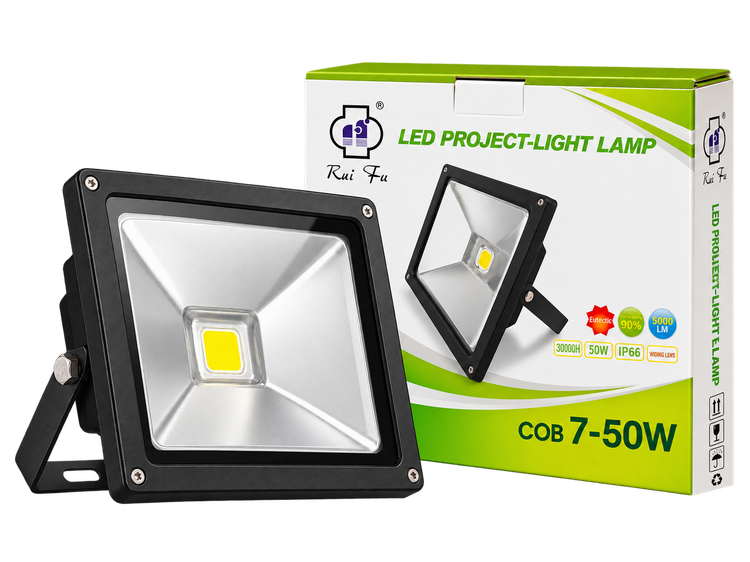 پروژکتور LED COB روی فو Rui Fu مدل Project Light توان 50 وات IP66 با روشنایی 5000 لومن