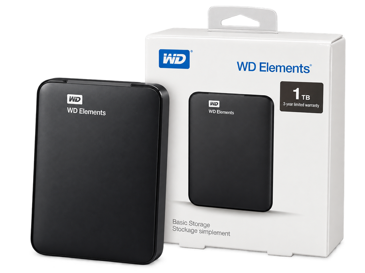 باکس تبدیل هارد لپتاپ به هارد اکسترنال WD Elements 2.5 اینچ USB 3.0 – بدون هارد