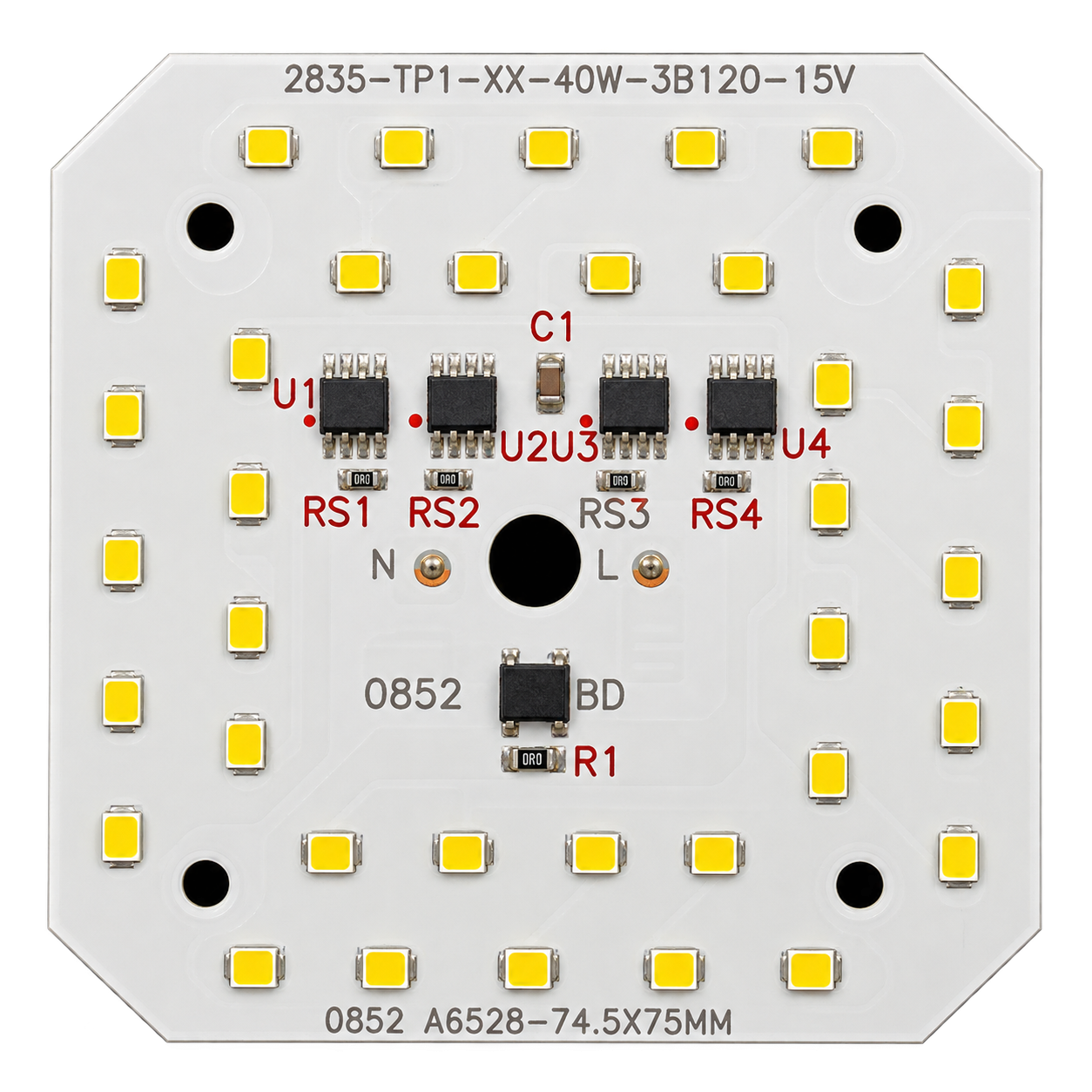 ماژول LED DOB توان 40 وات SMD 2835 مدل 2835-TP1-XX-40W-3B12C-16V