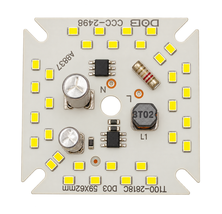 ماژول LED DOB توان 30 وات مدل T100-2B16C سایز 59×62 میلیمتر