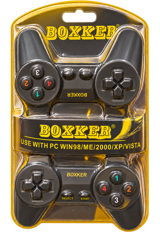 دسته بازی دوبل باسیم Boxker مدل USB-8838 مخصوص کامپیوتر