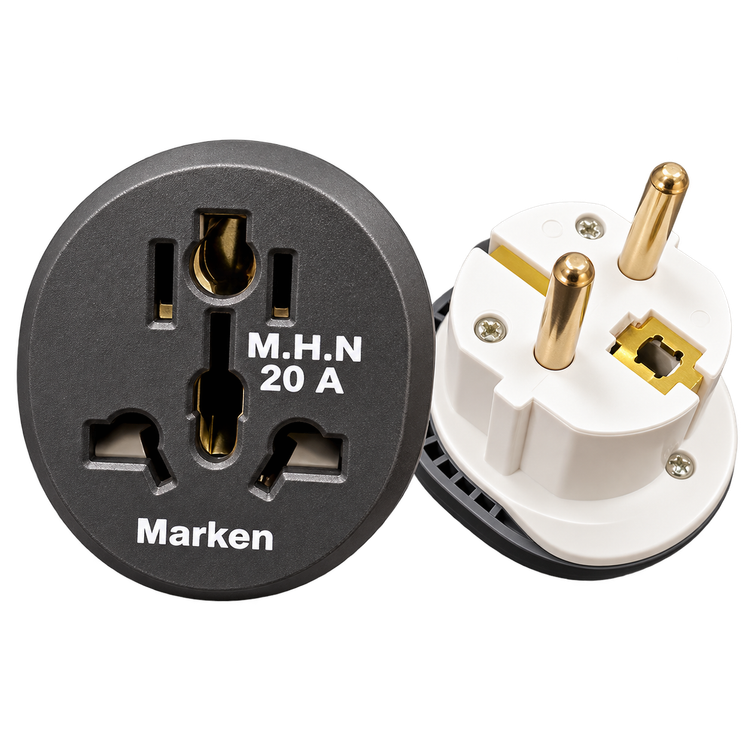 تبدیل برق یونیورسال Marken مدل M.H.N 20A به دوشاخه اروپایی EU