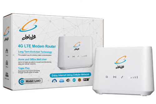مودم روتر 4G LTE یوتل مدل L443 با برند همراه اول – استوک