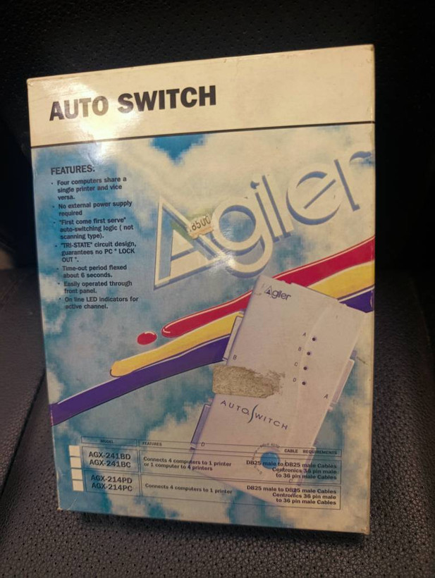 سوییچ اتوماتیک اشتراک پرینتر Agiler چهار پورت سری AGX