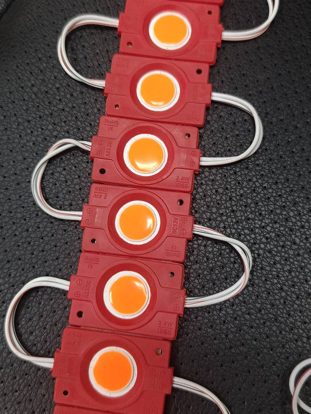 ماژول LED COB نارنجی ۱۲ ولت ۲.۴ وات پشتچسبدار