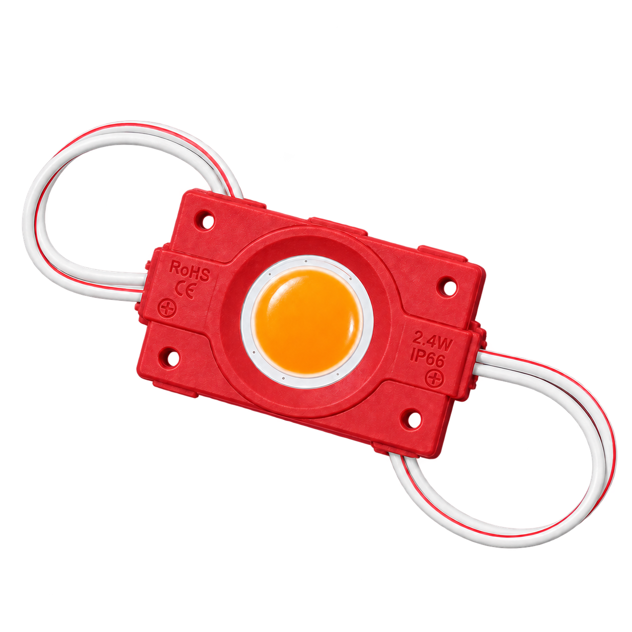 ماژول LED COB نارنجی ۱۲ ولت ۲.۴ وات پشت‌چسب‌دار