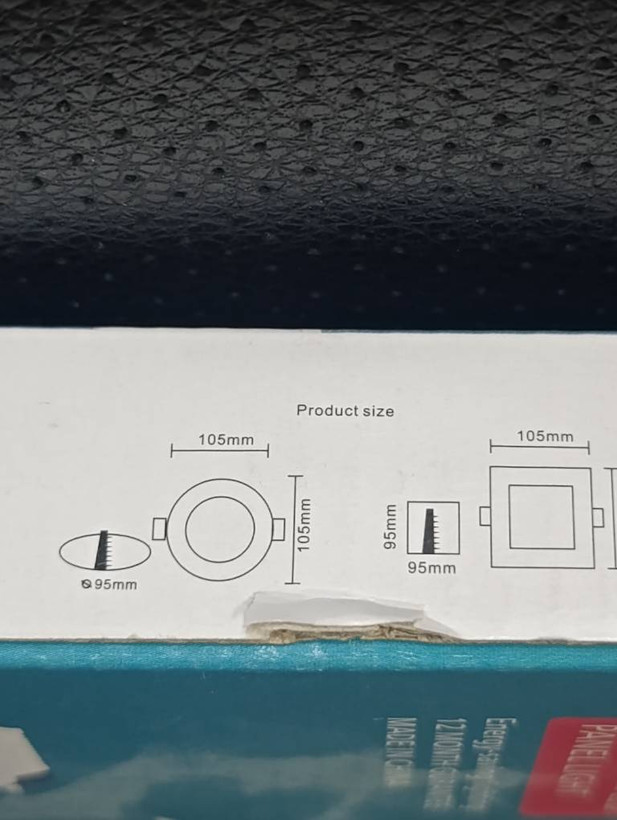 پنل LED سقفی توکار گرد RELUTCI مدل Lisile توان ۶ وات