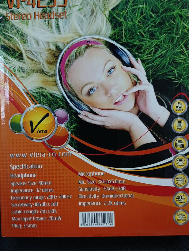 هدست باسیم ویرا مدل VI-4235 با میکروفون