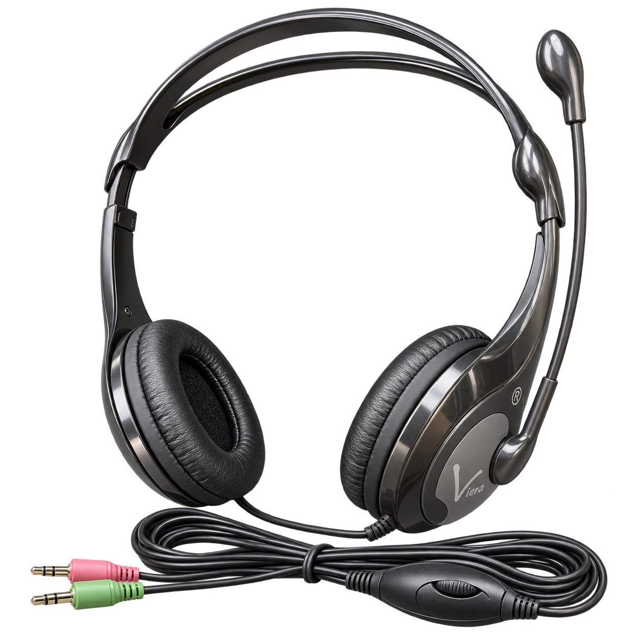 هدست باسیم ویرا مدل VI-6906 با میکروفون و کنترل صدا