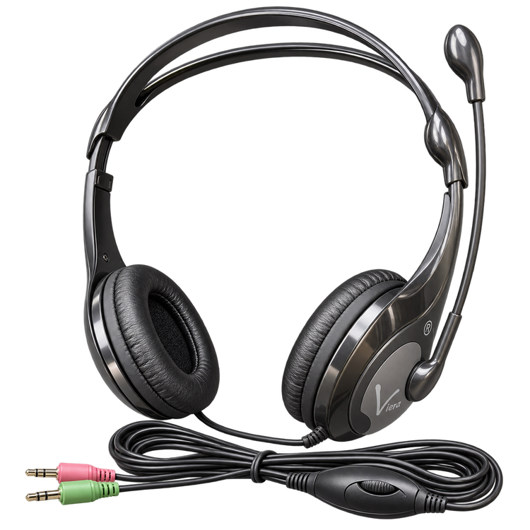 هدست باسیم ویرا مدل VI-6906 با میکروفون و کنترل صدا