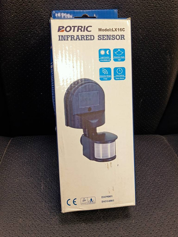 سنسور حرکتی مادون قرمز BOTRIC مدل LX16C زاویه ۱۸۰ درجه