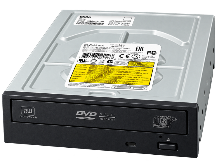 درایو DVD رایتر داخلی پایونیر مدل DVR-221BK با رابط SATA