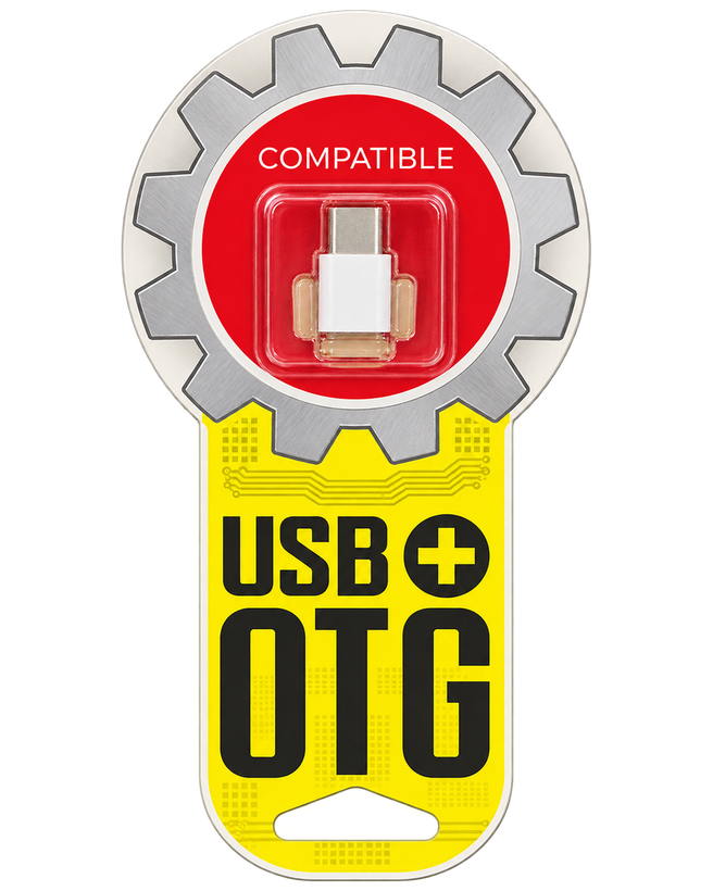 مبدل OTG تایپ C به USB مدل Mini رنگ سفید