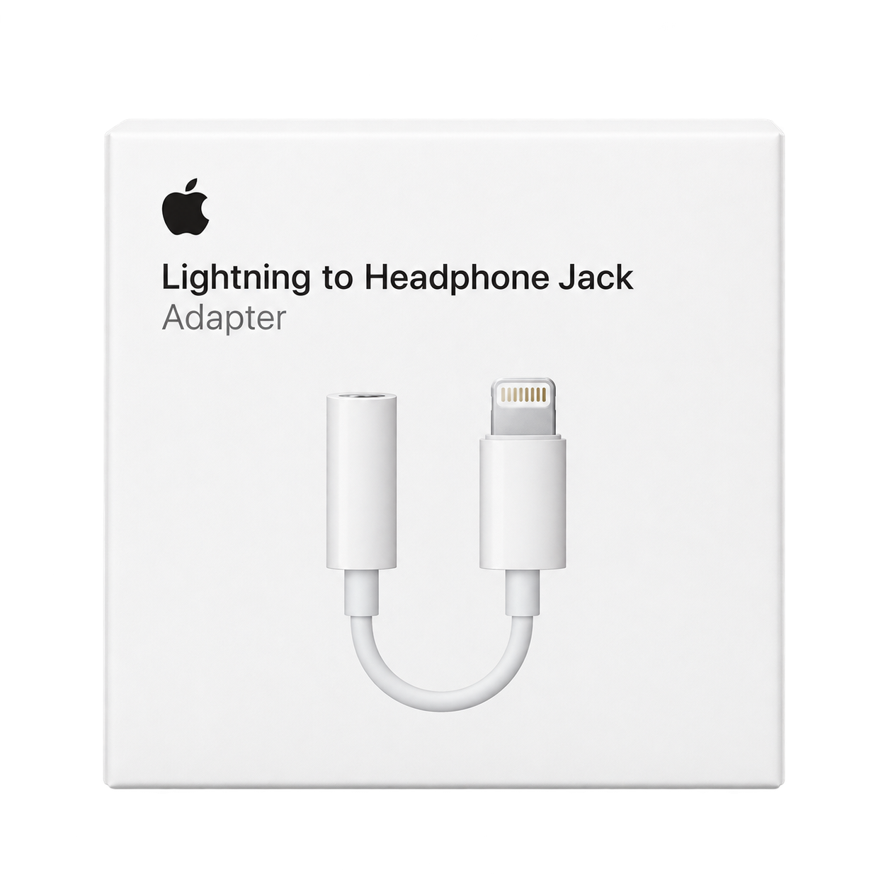 مبدل جک هدفون آیفون لایتنینگ به ۳.۵ میلی‌متری مدل Lightning to Headphone Jack Adapter رنگ سفید