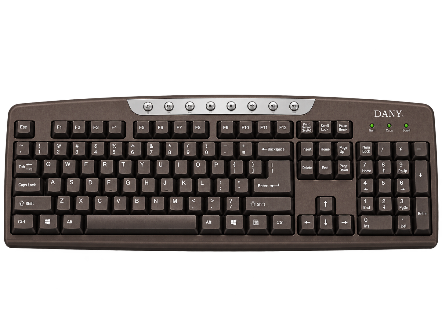 کیبورد باسیم مالتی‌مدیا دنی مدل DK-200 USB