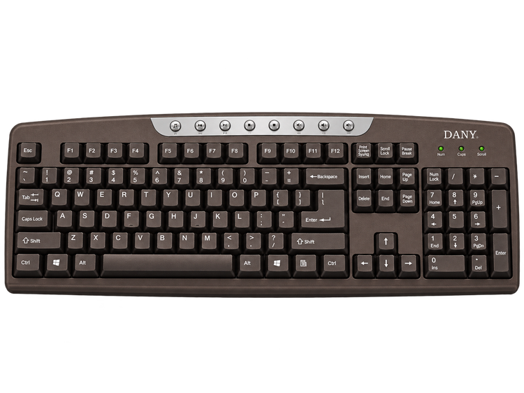 کیبورد باسیم مالتیمدیا دنی مدل DK-200 USB