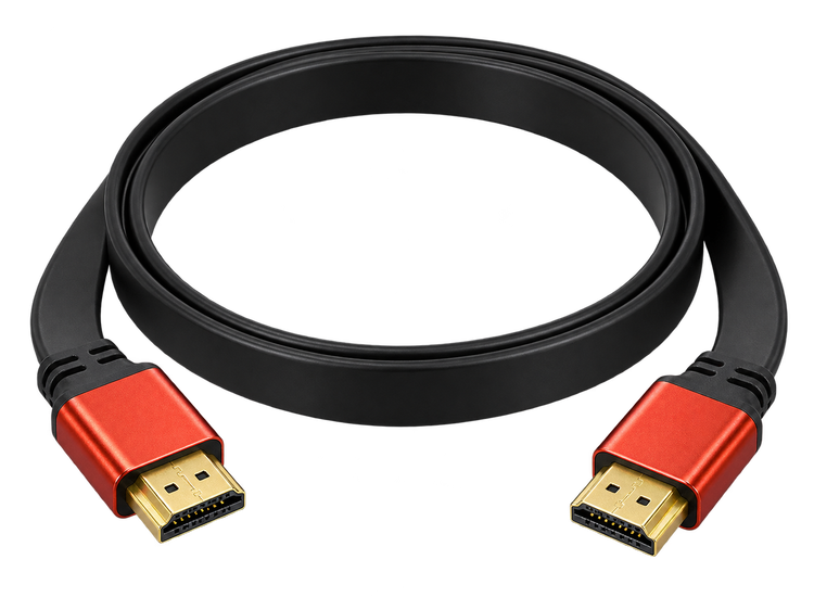 کابل HDMI 4K فلت طول 1.8 متر با کانکتور فلزی