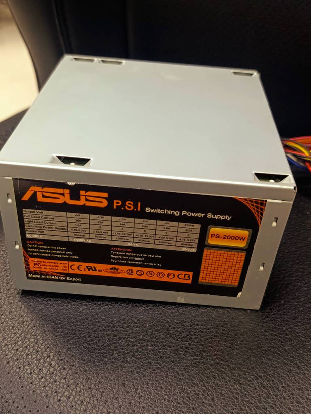 پاور کامپیوتر ایسوس P.S.I مدل PS-2000W مناسب سیستمهای اداری