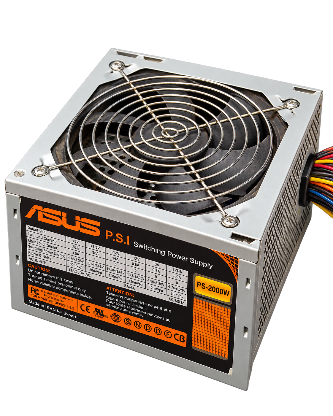 پاور کامپیوتر ایسوس P.S.I مدل PS-2000W مناسب سیستم‌های اداری