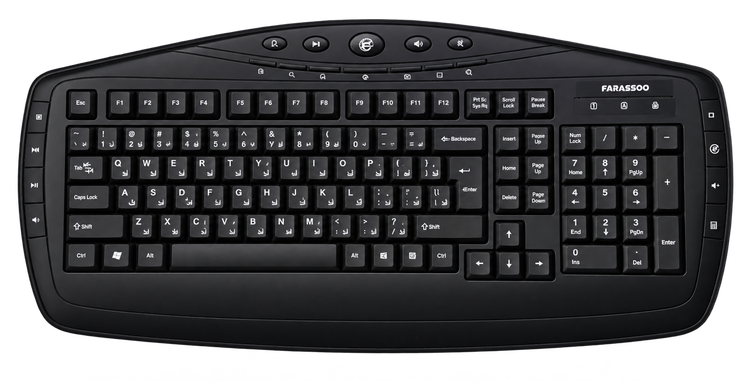 کیبورد باسیم مالتیمدیا فراسو مدل FCR-6160