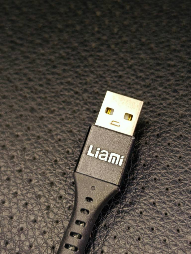 کابل شارژ لیامی USB-A به Type-C با روکش کنفی خاکستری
