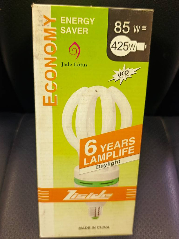 لامپ کممصرف مهتابی Jade Lotus مدل Economy 85W11-860 پایه E27 با روشنایی 6000 لومن
