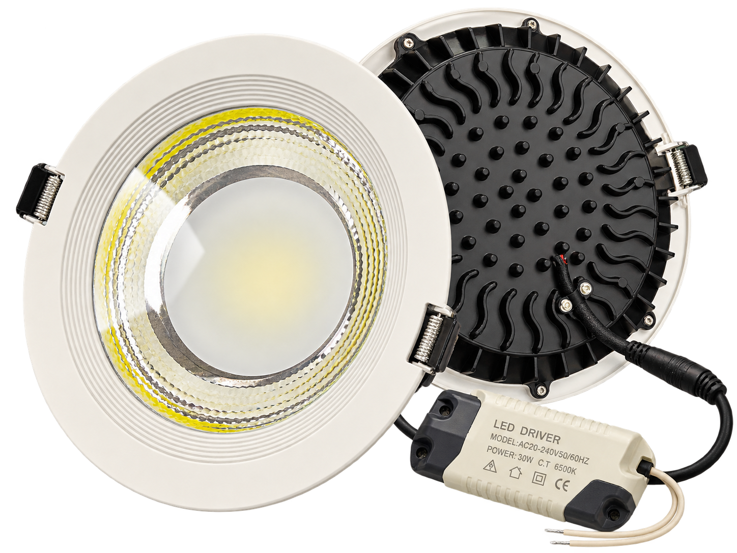چراغ سقفی توکار LED لیزاید Liside توان ۳۰ وات نور مهتابی 6500K با درایور مجزا