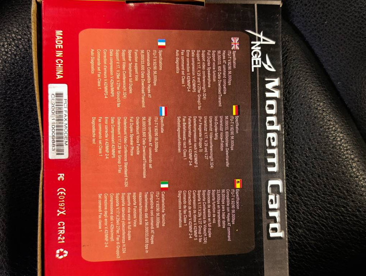 کارت مودم اینترنال Angel مدل Internal V.92V.90 PCI DataFax Modem سرعت 56K
