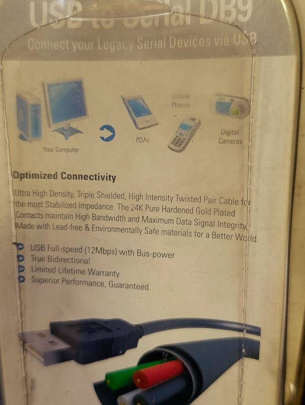 مبدل USB به سریال RS232 DB9 بافو BAFO مدل BF-810