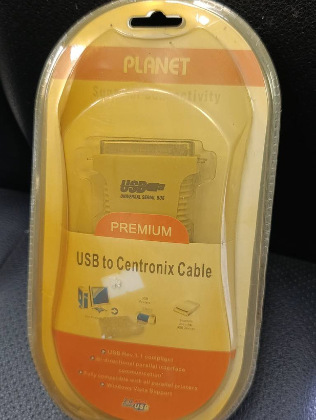 مبدل USB به LPT چاپگر قدیمی PLANET مدل Premium USB to Centronics با کانکتور 36 پین