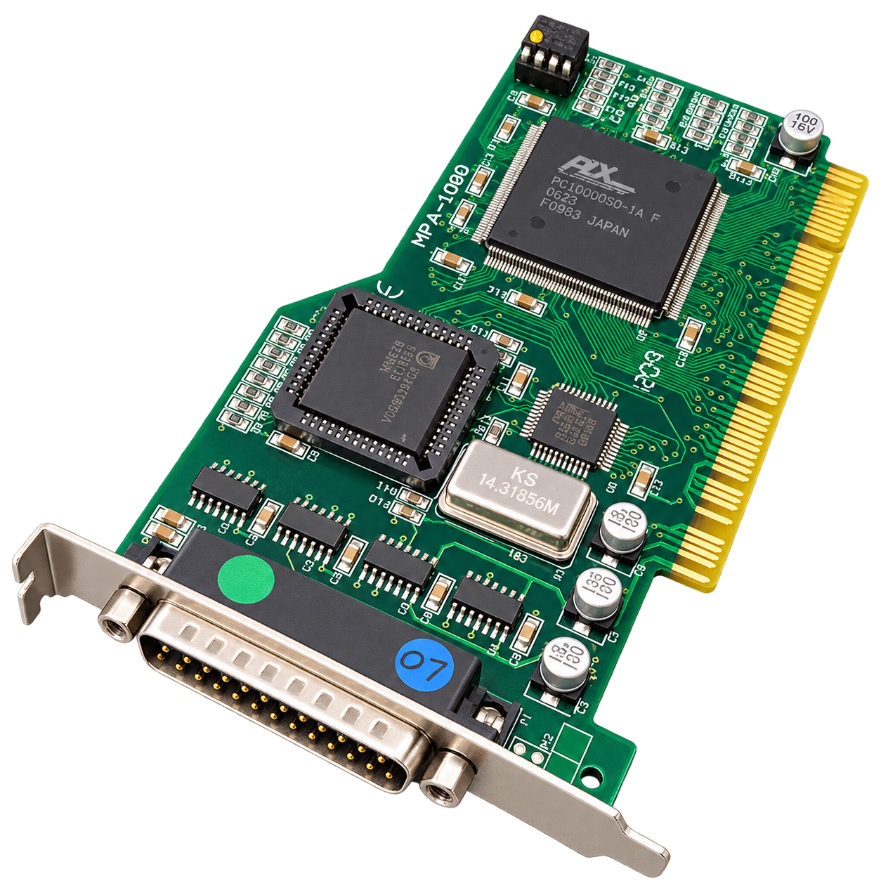 کارت توسعه PCI به LPT مدل MPA-1000 با چیپ PLX PCI9060SD-1A و پورت DB25