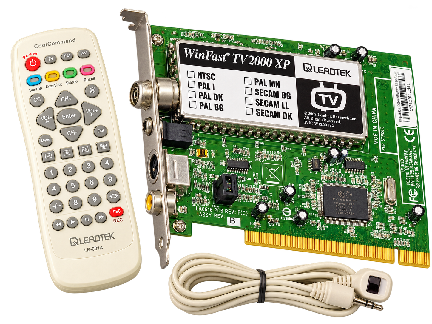 کارت تی‌وی و کپچر آنالوگ Leadtek WinFast TV2000 XP RM PCI با ریموت کنترل