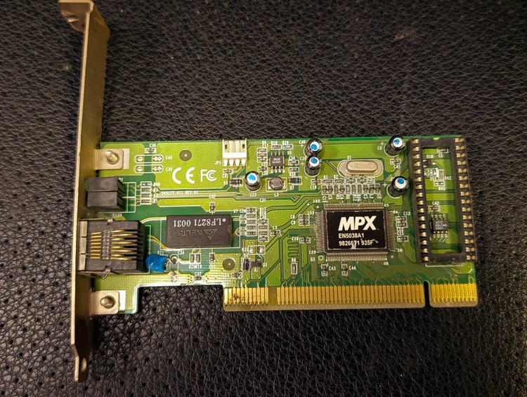 کارت شبکه PCI 10100 با چیپ MPX EN5038A1 و پورت RJ45