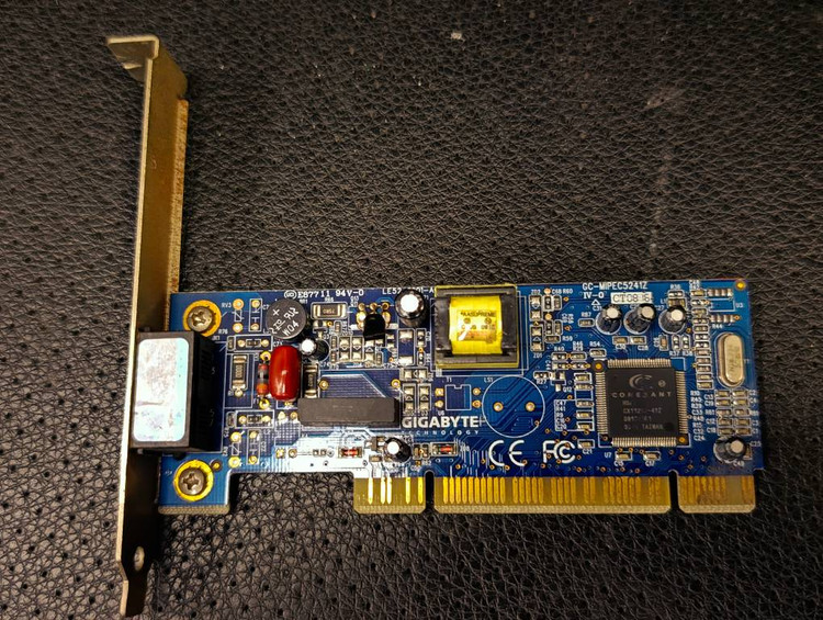 مودم داخلی GIGABYTE SoftK56 56K PCI با چیپست Conexant CX11252-41Z