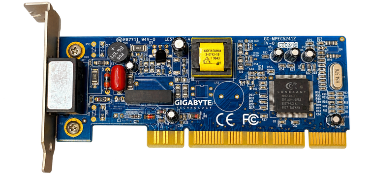 مودم داخلی GIGABYTE SoftK56 56K PCI با چیپست Conexant CX11252-41Z