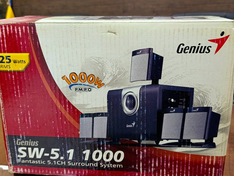 اسپیکر مخصوص کامپیوتر 5.1 کاناله Genius مدل SW-5.1 1000 با سابووفر