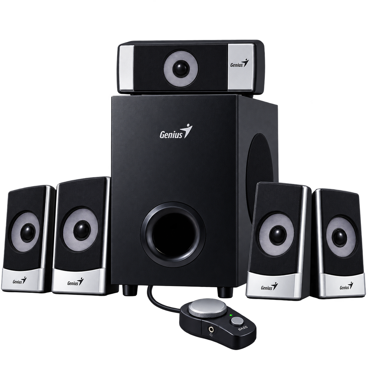 اسپیکر مخصوص کامپیوتر 5.1 کاناله Genius مدل SW-5.1 1500 با توان 45 وات RMS