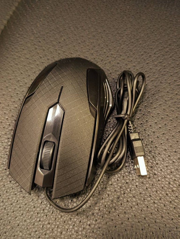 ماوس اپتیکال سیمی GH-3 با دقت 1200DPI و رابط USB