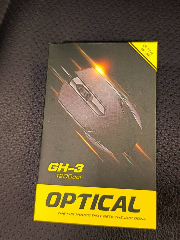 ماوس اپتیکال سیمی GH-3 با دقت 1200DPI و رابط USB