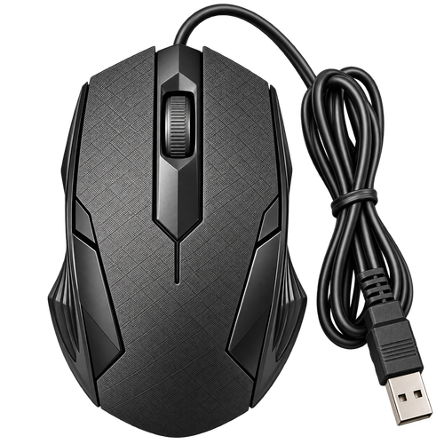 ماوس اپتیکال سیمی GH-3 با دقت 1200DPI و رابط USB