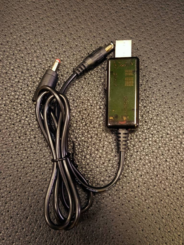 کابل مبدل برق پاوربانک USB از 5 ولت به 9 و 12 ولت برای مودم و کارتخوان